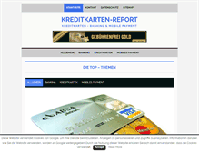 Tablet Screenshot of kreditkarten-report.com